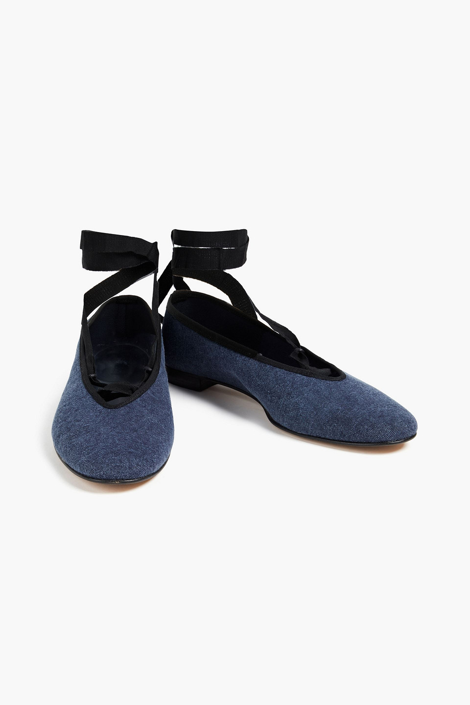 Alex Mill Juliet Canvas Ballet Flats In Navy