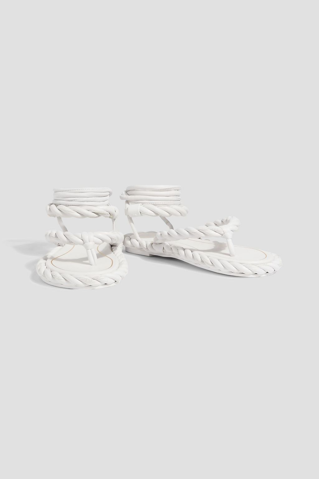 VALENTINO GARAVANI The Rope woven leather sandals