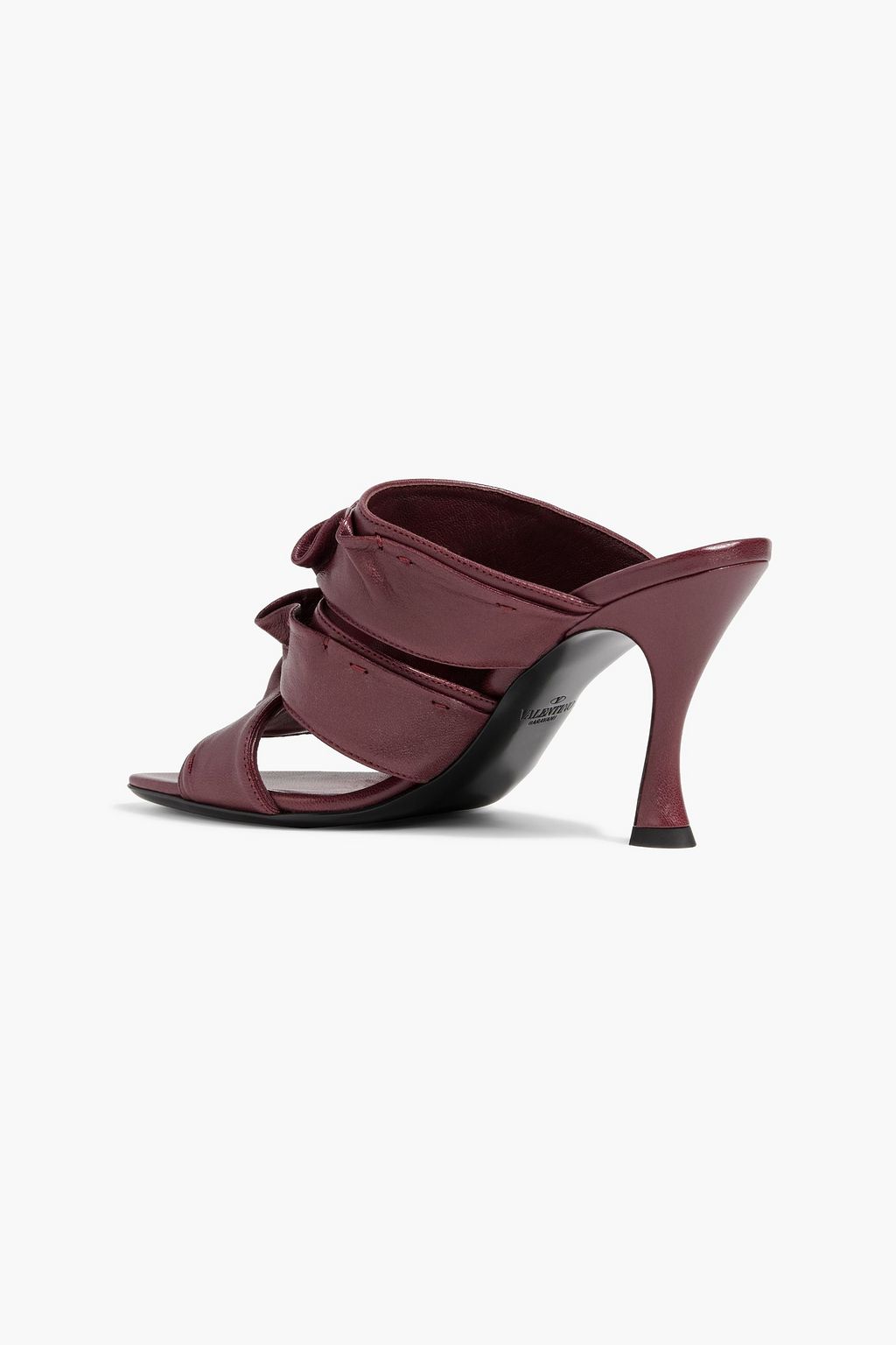VALENTINO GARAVANI Ruffled leather mules