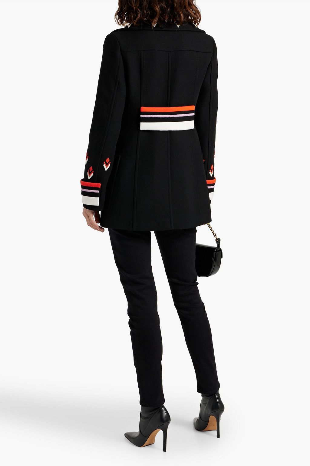 VALENTINO GARAVANI Bead-embellished wool coat
