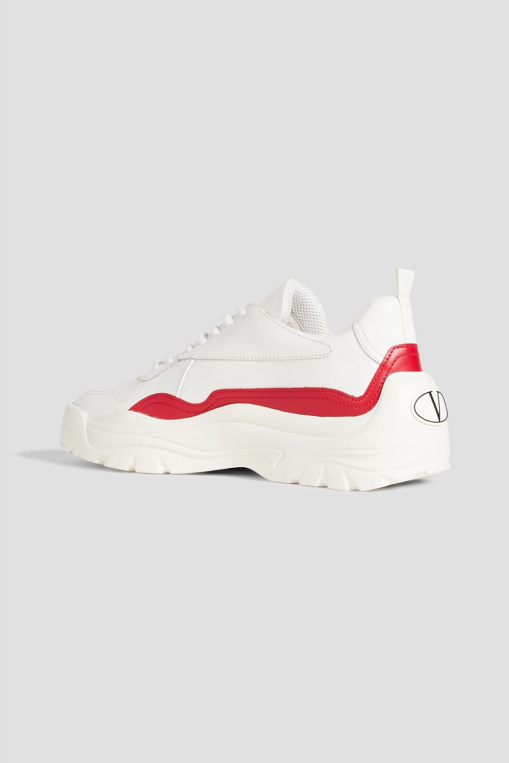 VALENTINO GARAVANI Logo-print leather sneakers