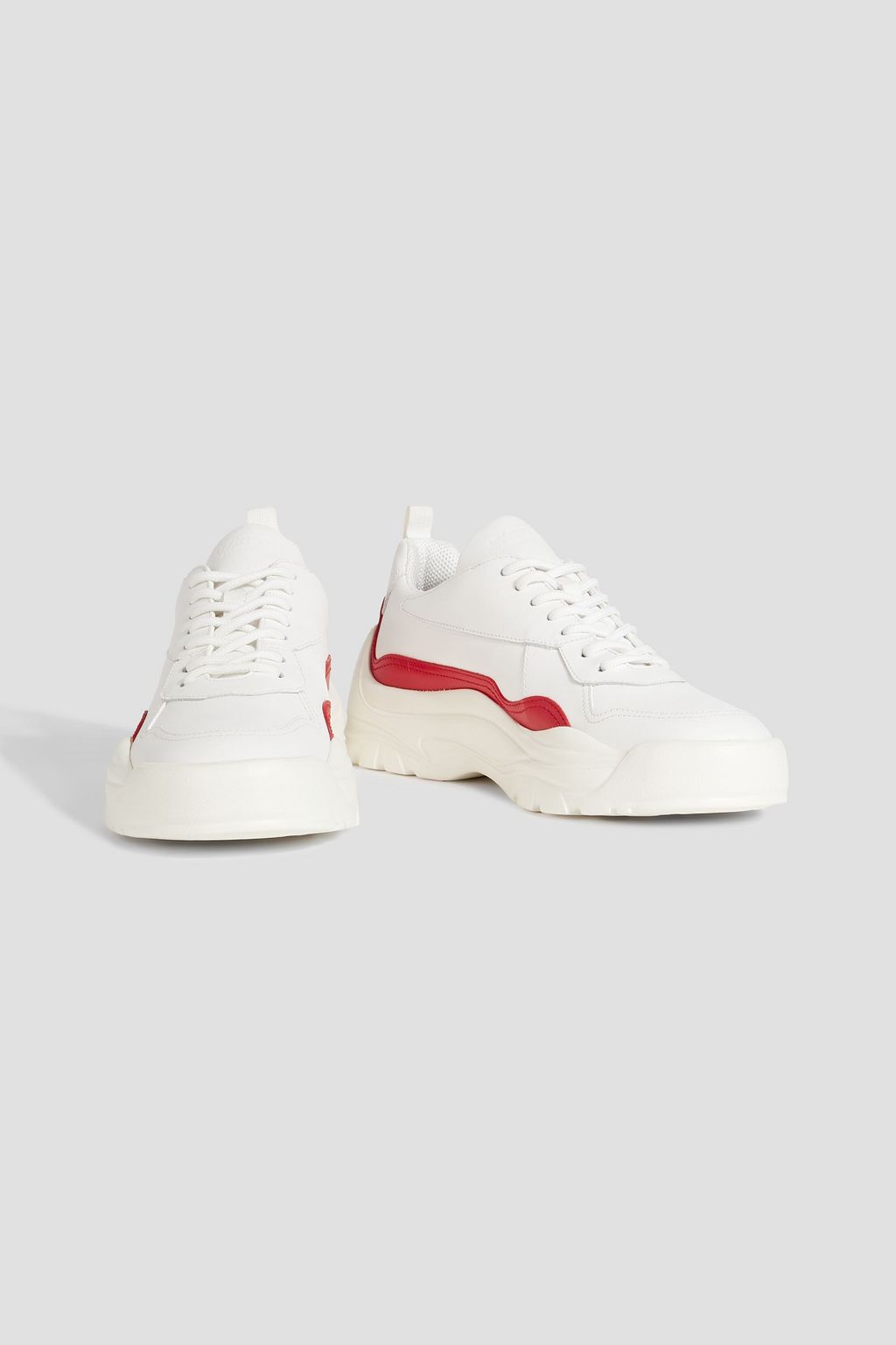 VALENTINO GARAVANI Logo-print leather sneakers