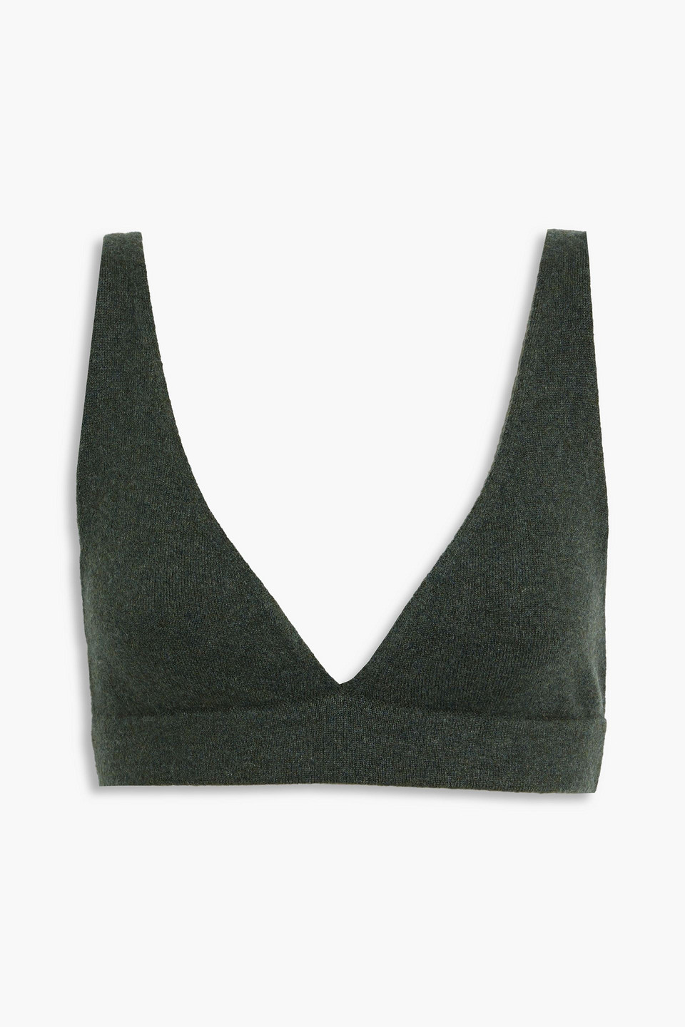 Lisa Yang Capucine Cashmere Bra Top In Forest Green