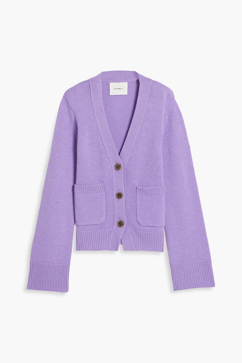 lisa yang - danni cashmere cardigan - purple - 0