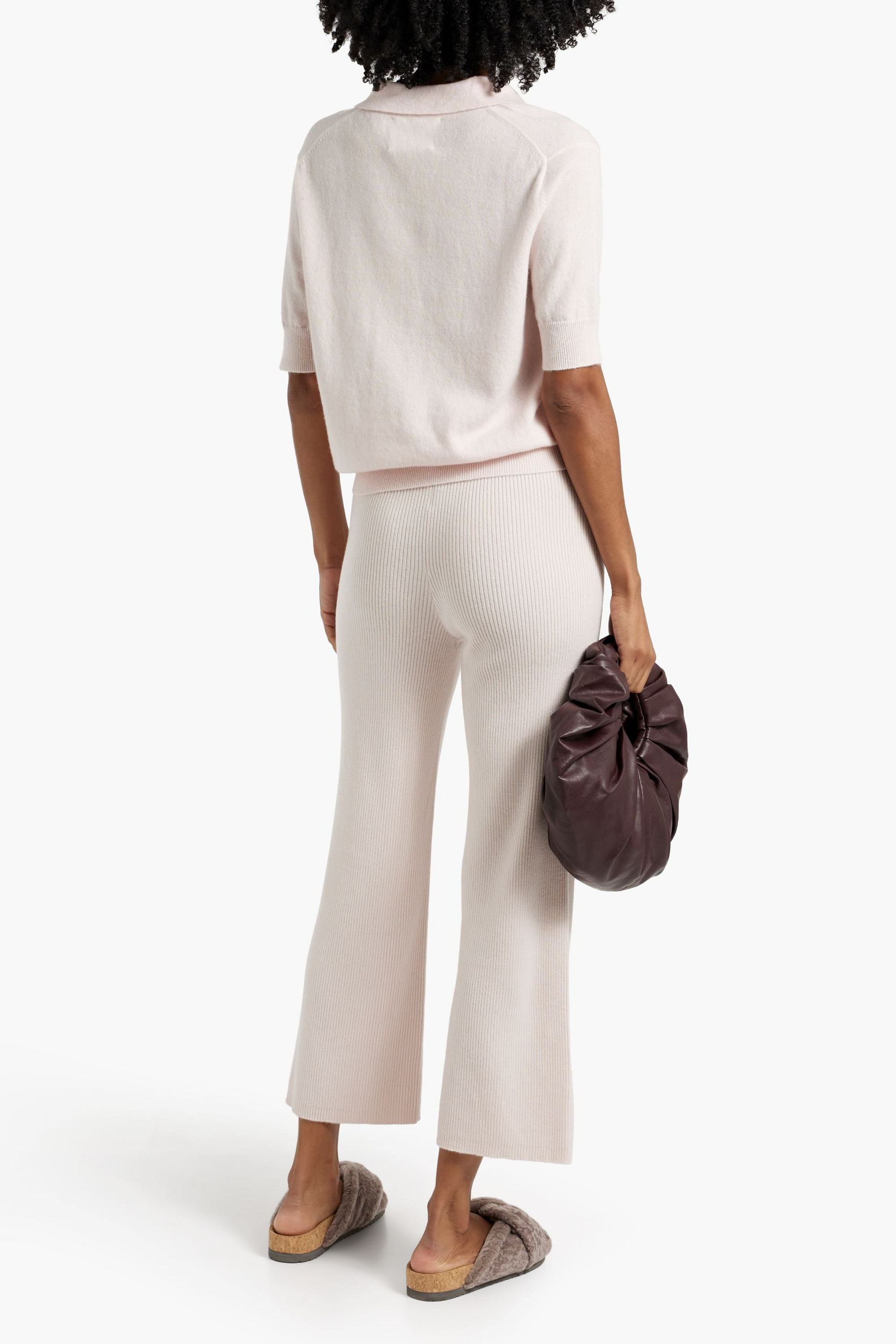 LISA YANG Heather cashmere straight-leg pants thumbnail