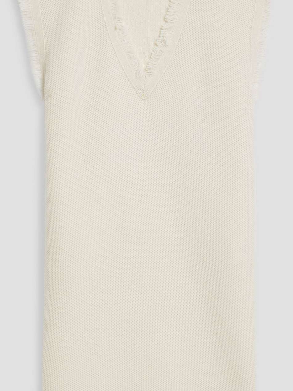 lola fringed cashmere mini dress