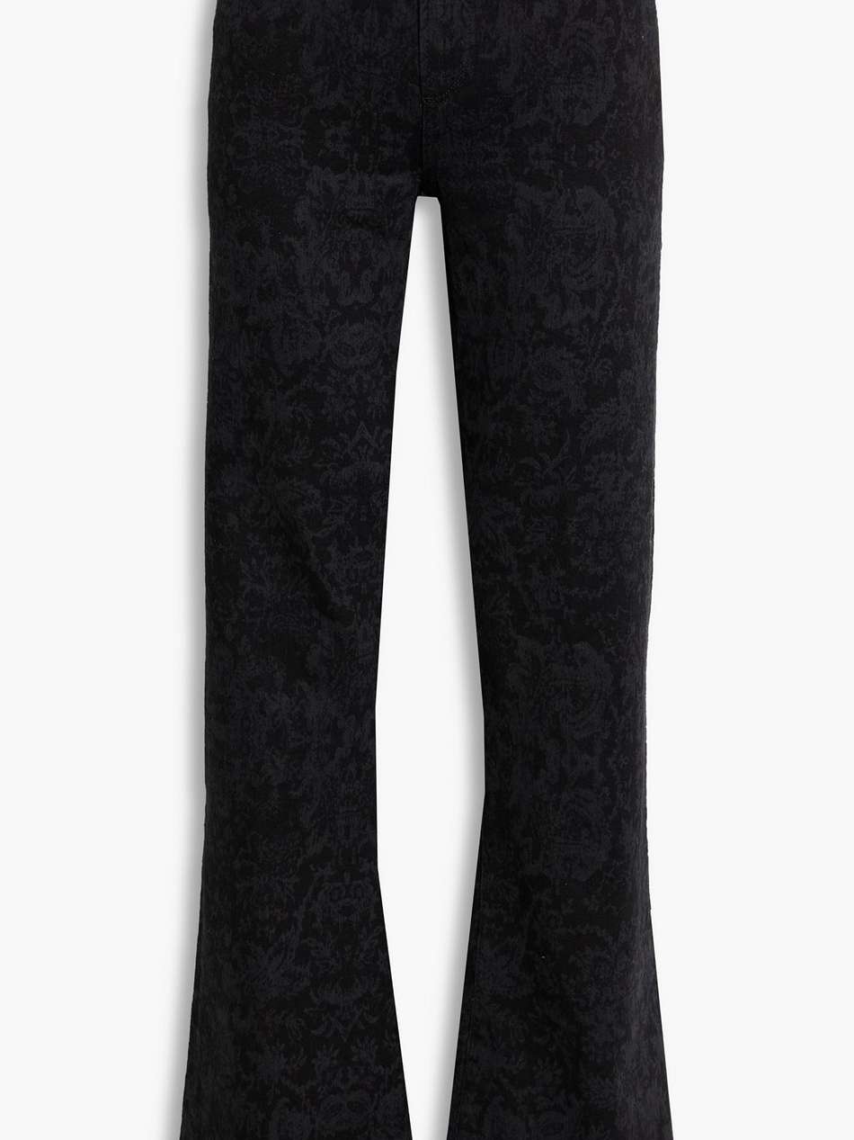 leenah printed high-rise wide-leg jeans
