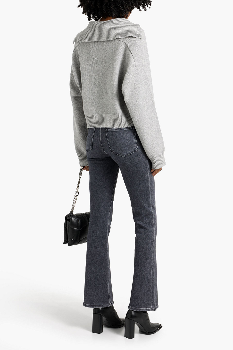 PAIGE MID-RISE FLARED JEANS 