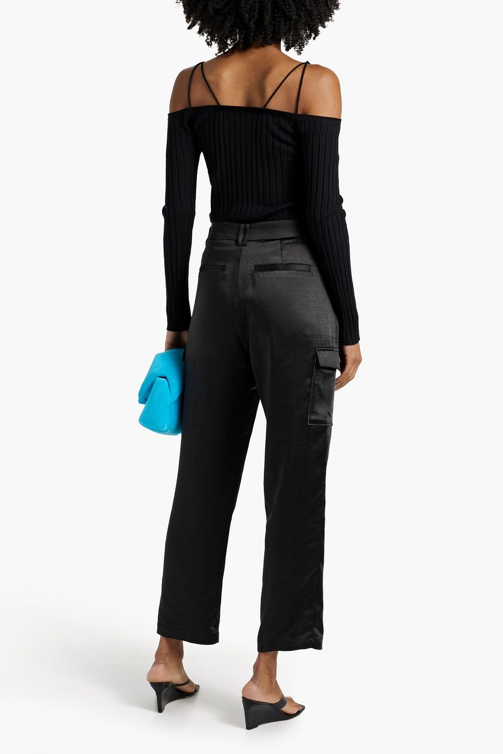 PAIGE Satin cargo pants
