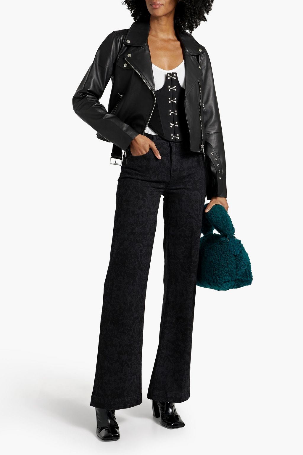PAIGE Ryanne leather biker jacket