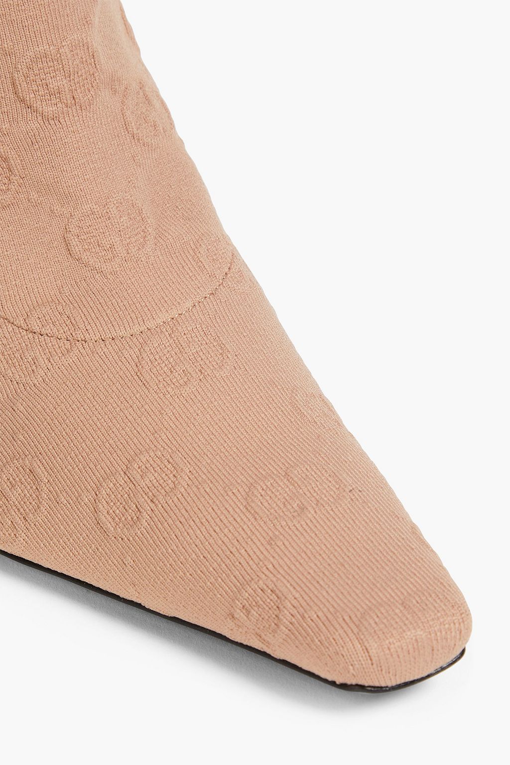GUCCI حذاء بوت على شكل جوارب من نسيج محبوك بنمط الجاكار
