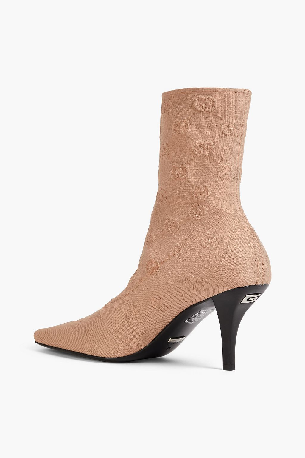 GUCCI حذاء بوت على شكل جوارب من نسيج محبوك بنمط الجاكار