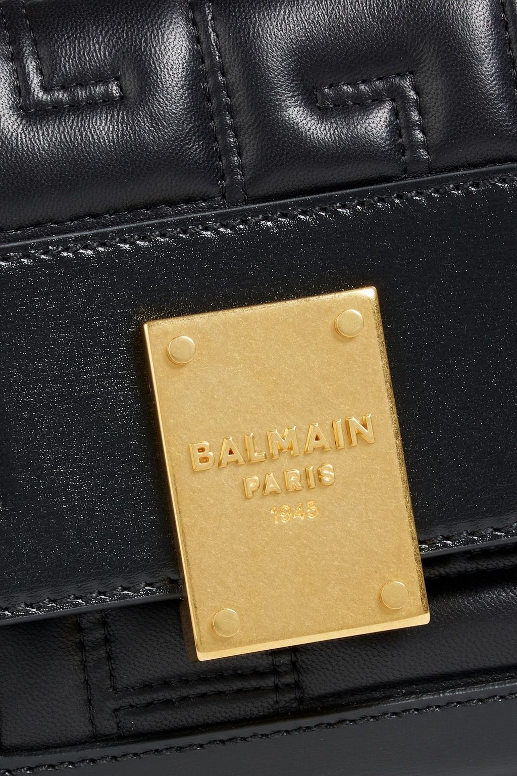 BALMAIN Quilted leather cross-body bag