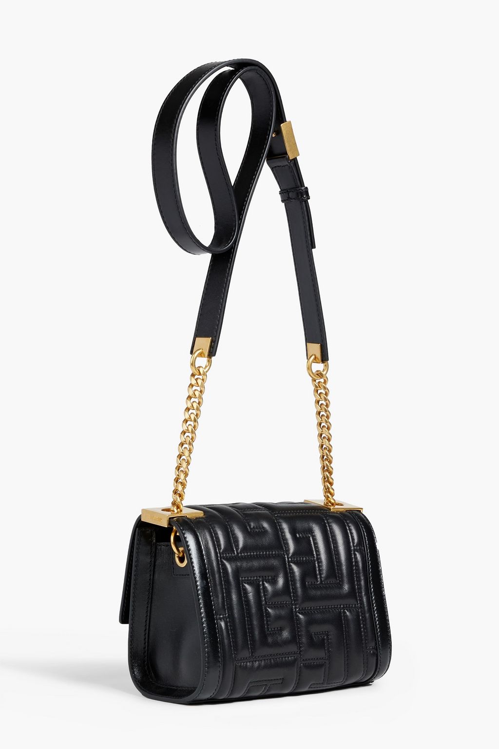 BALMAIN Quilted leather cross-body bag