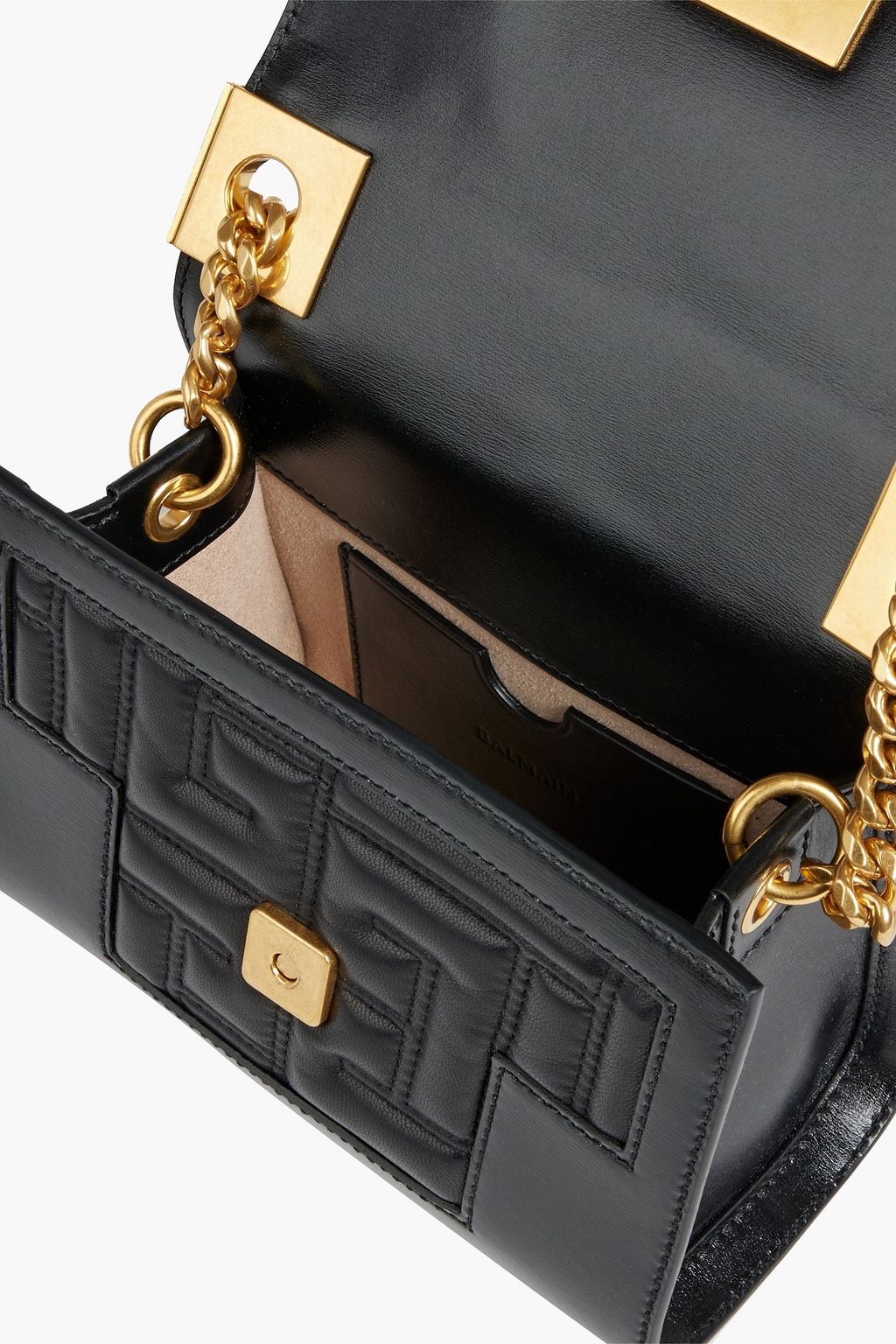 BALMAIN Quilted leather cross-body bag