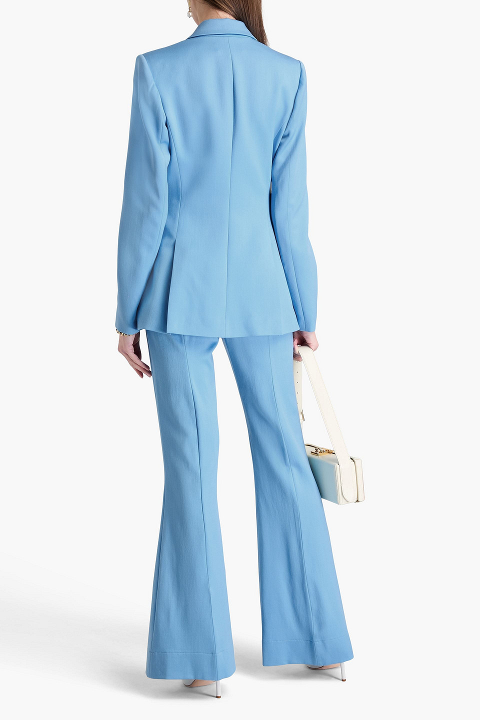 OSCAR DE LA RENTA DOUBLE-BREASTED WOOL-TWILL BLAZER 