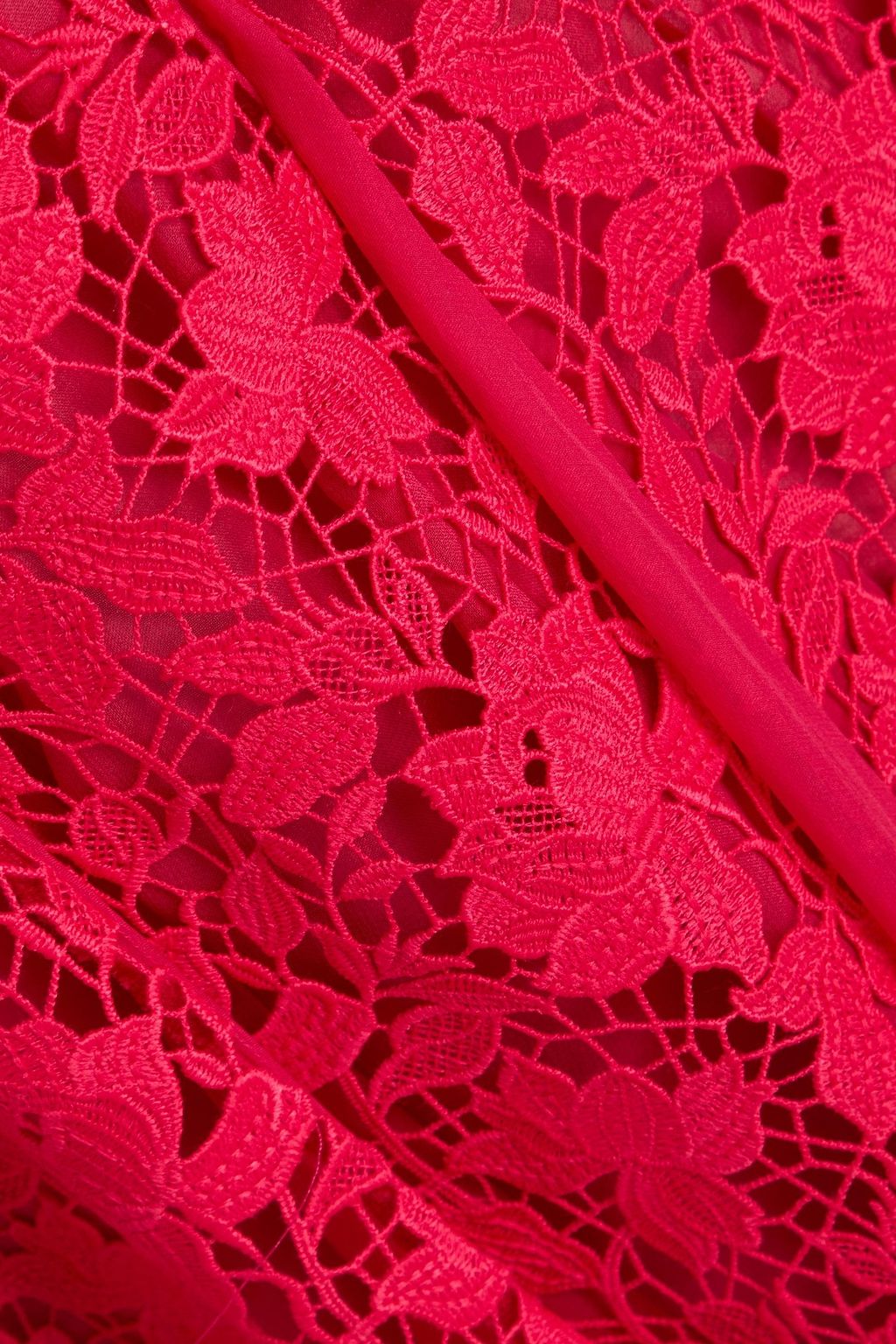 OSCAR DE LA RENTA 기퓌르 레이스 미디 드레스