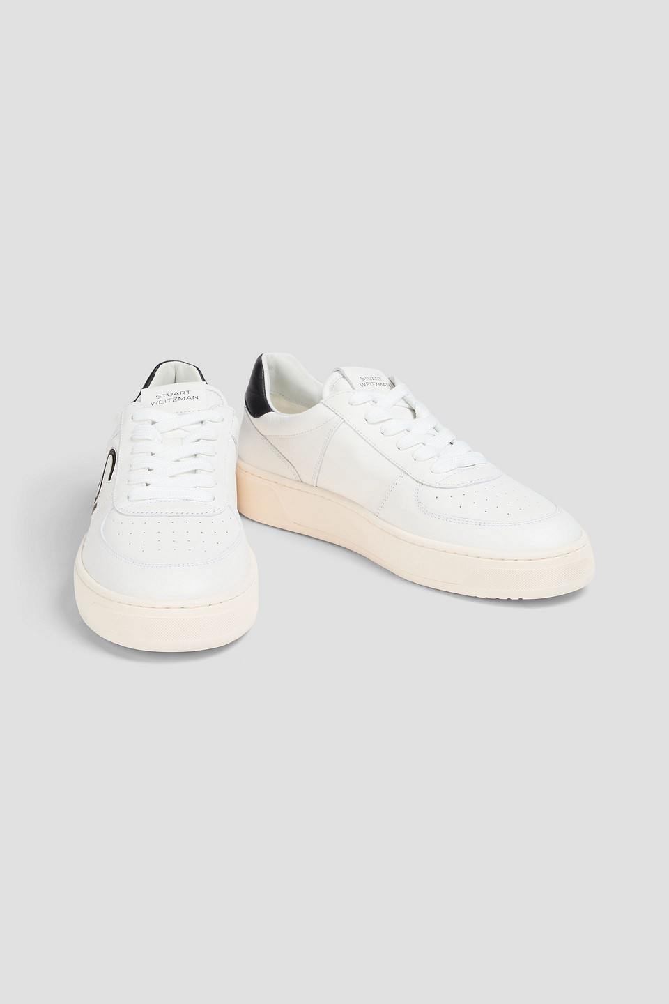  Stuart Weitzman - Sneakers Aus Zweifarbigem Leder - Weiß - Us 10 