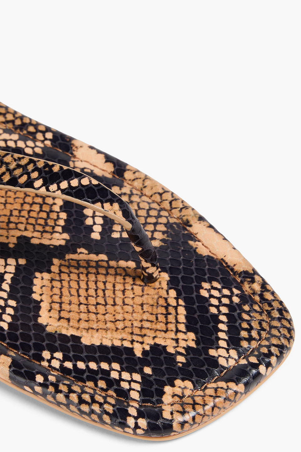 Stuart Weitzman Benni Sandalen Aus Leder Mit Schlangeneffekt In Animal-print