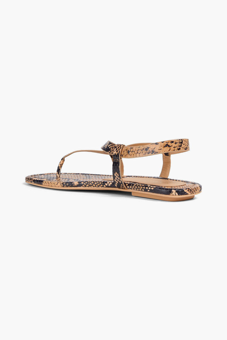 Stuart Weitzman Benni Sandalen Aus Leder Mit Schlangeneffekt In Animal-print