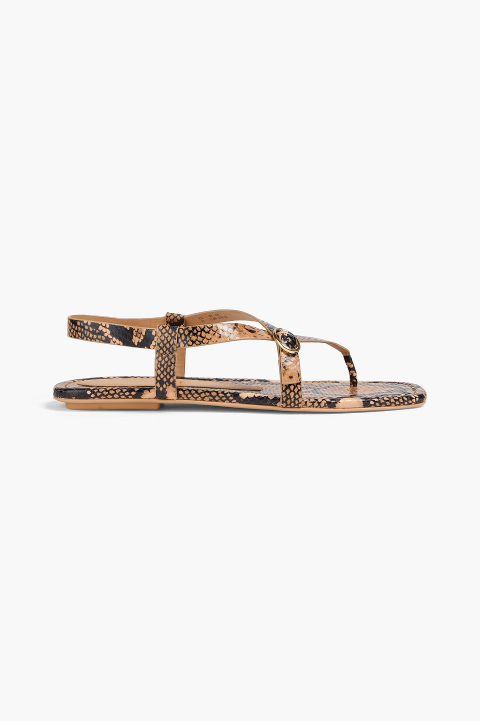 Stuart Weitzman Benni Sandalen Aus Leder Mit Schlangeneffekt In Animal-print
