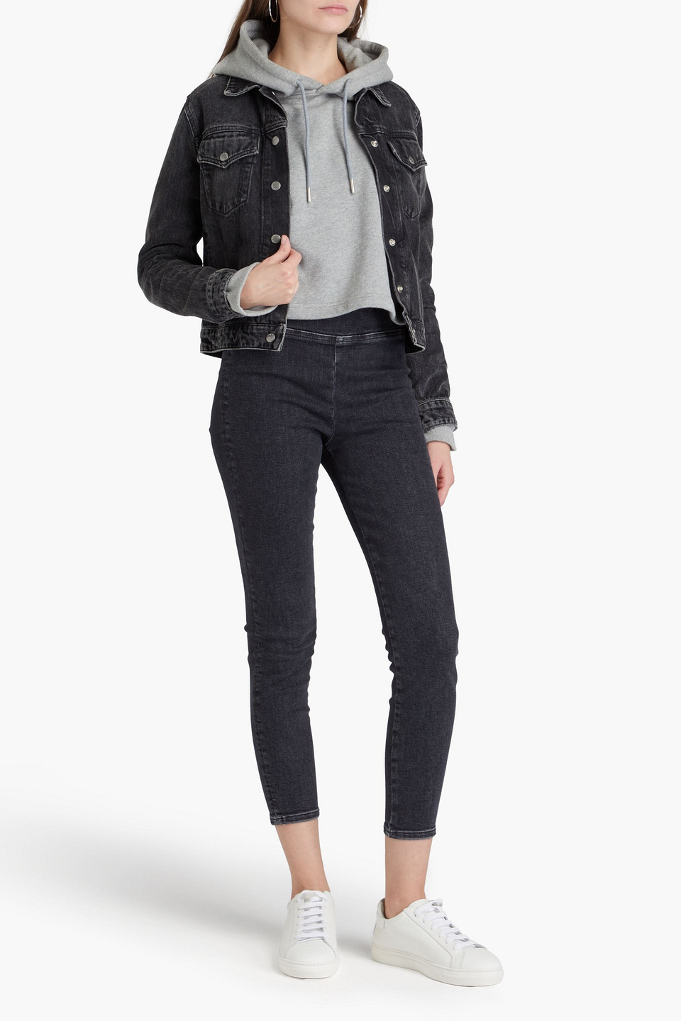 FRAME JETSET CROPPED HIGH-RISE SKINNY JEANS 