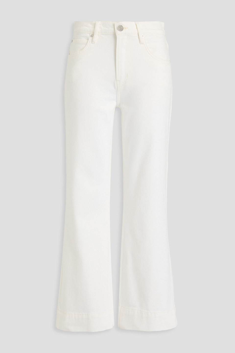 Frame The Extreme High-rise Flared Jeans In Elfenbein