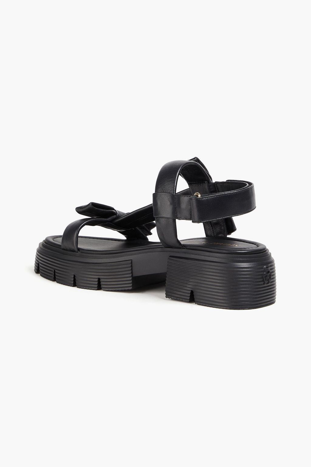 STUART WEITZMAN Sofia Nolita レザー スリングバックサンダル リボン付き