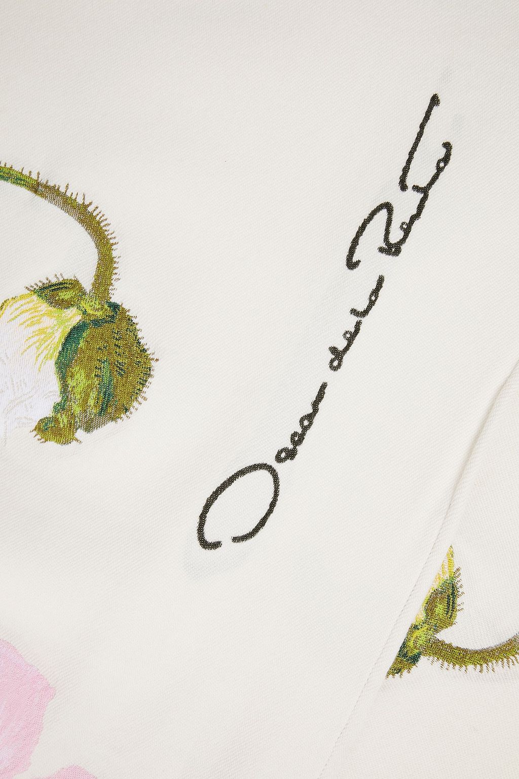 OSCAR DE LA RENTA 자카드 니트 울 혼방 스톨