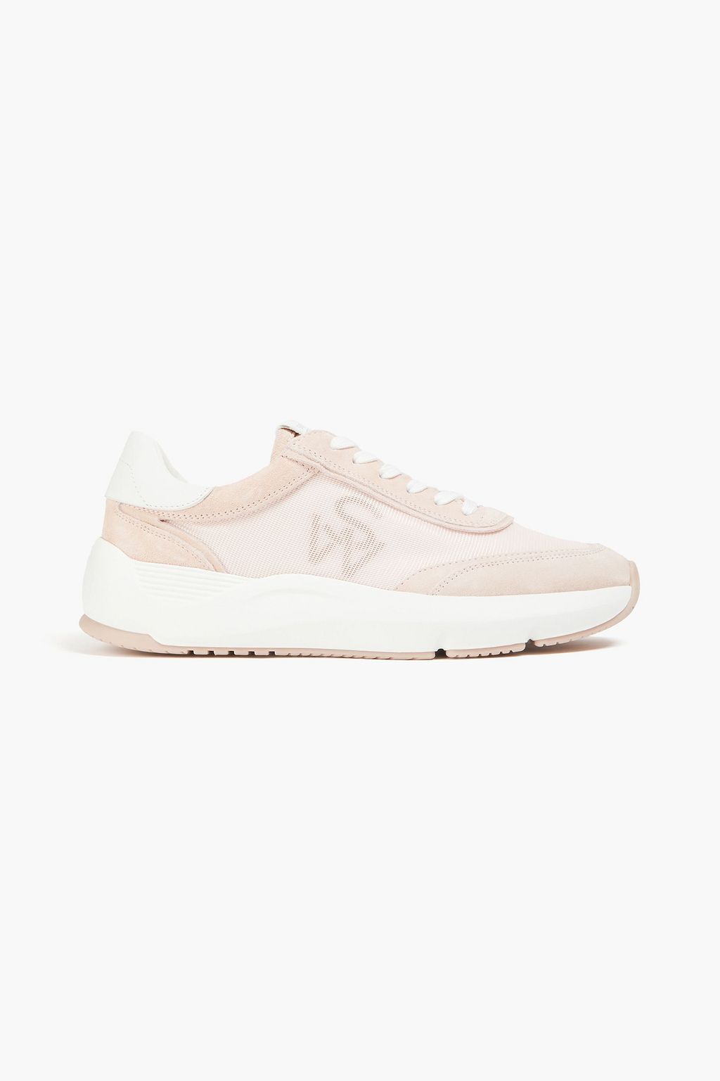 STUART WEITZMAN Glide mesh and suede sneakers THE OUTNET