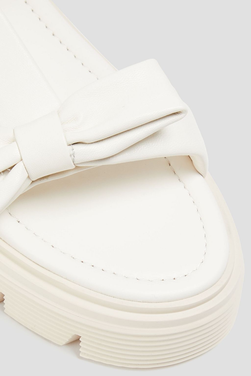 STUART WEITZMAN Sofia Nolita レザー スリングバックサンダル リボン付き