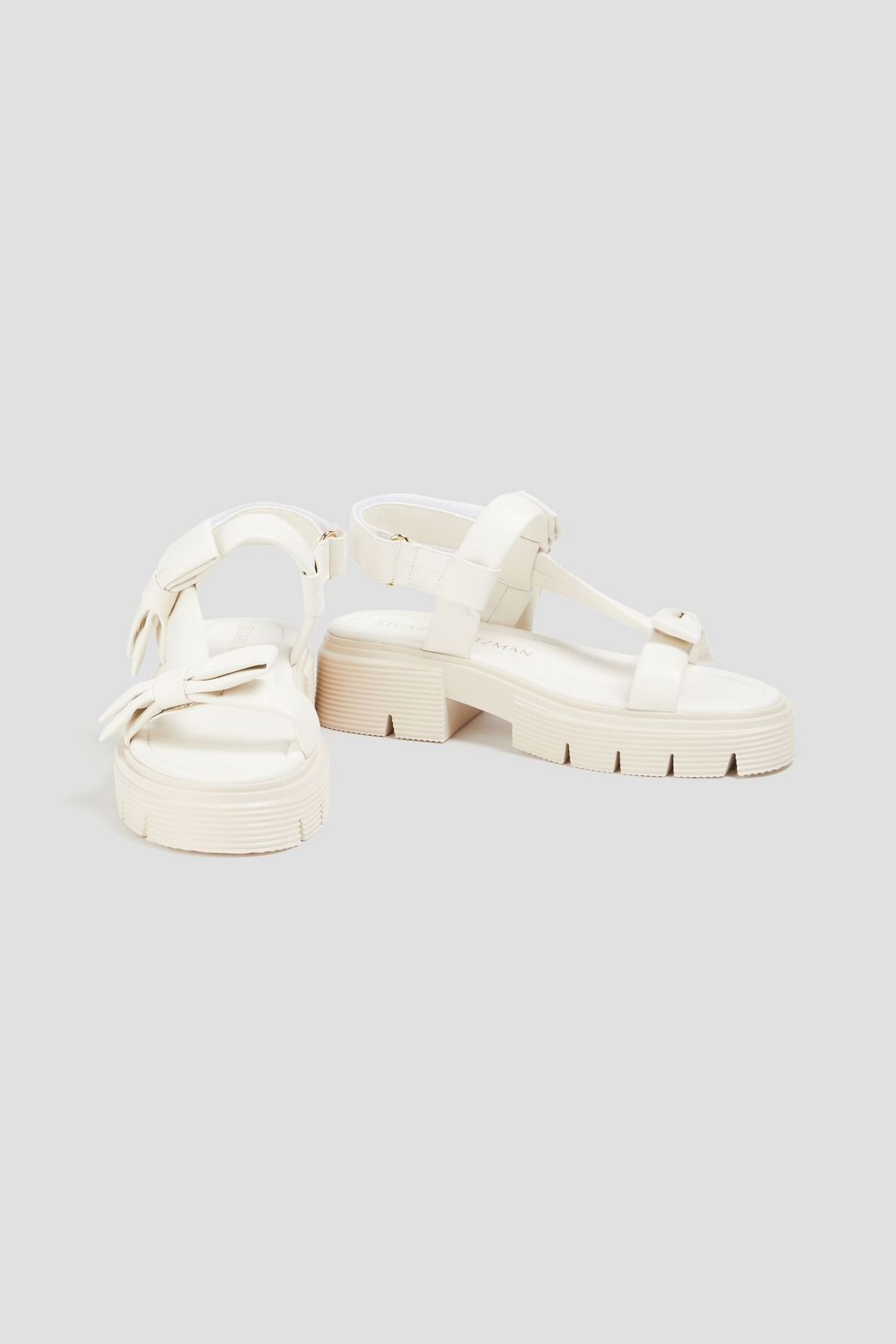 STUART WEITZMAN Sofia Nolita レザー スリングバックサンダル リボン付き