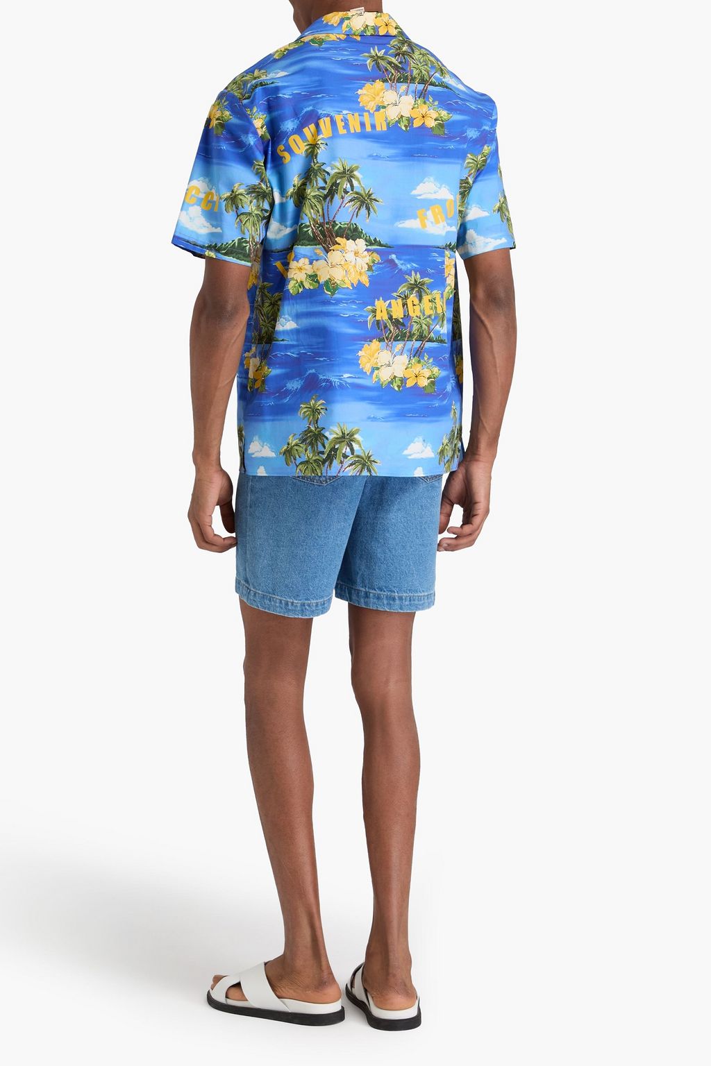 GUCCI Printed cotton-poplin shirt