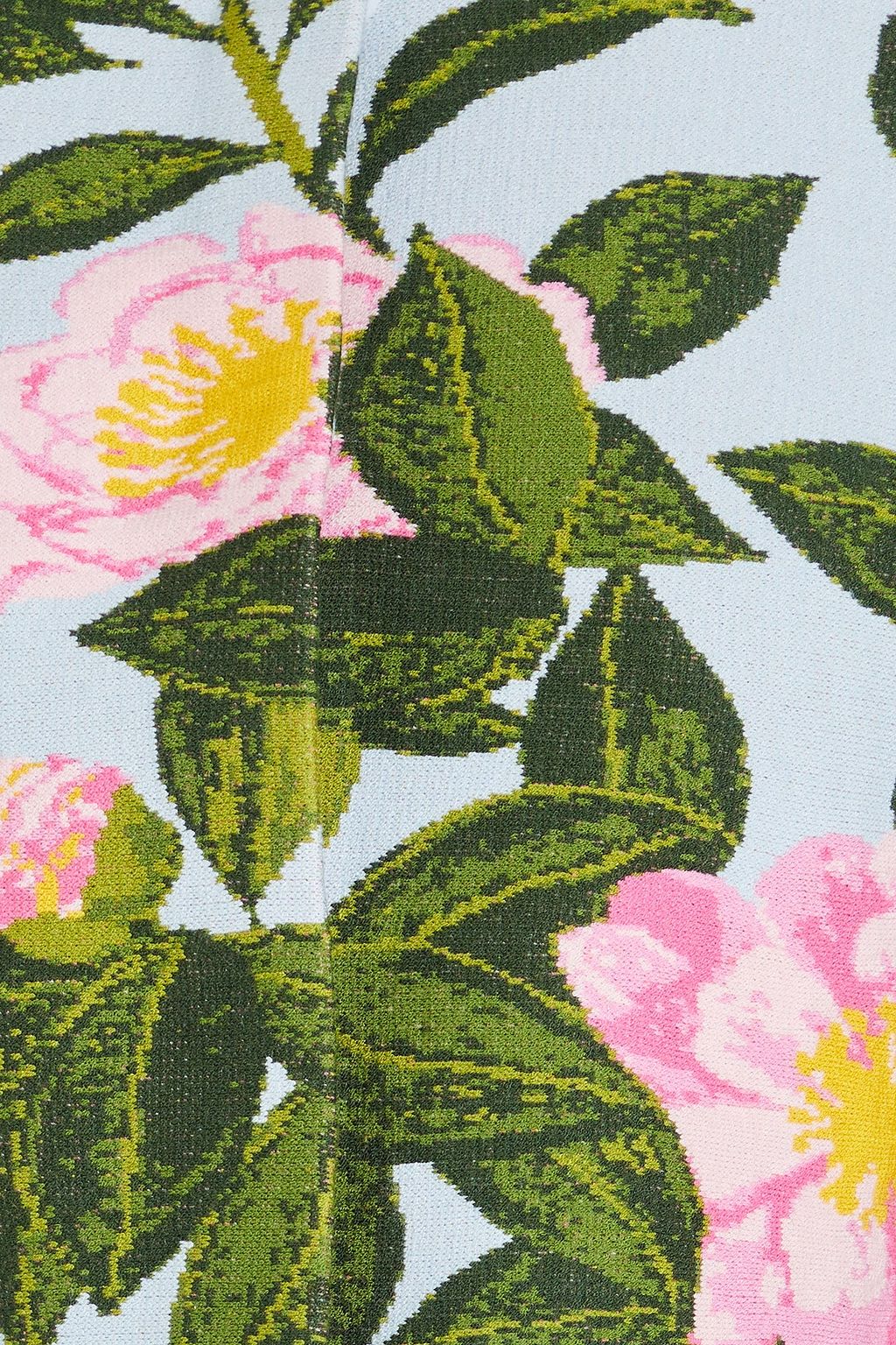 OSCAR DE LA RENTA كارديغان قصير من الجاكار مزين بطبعة الأزهار