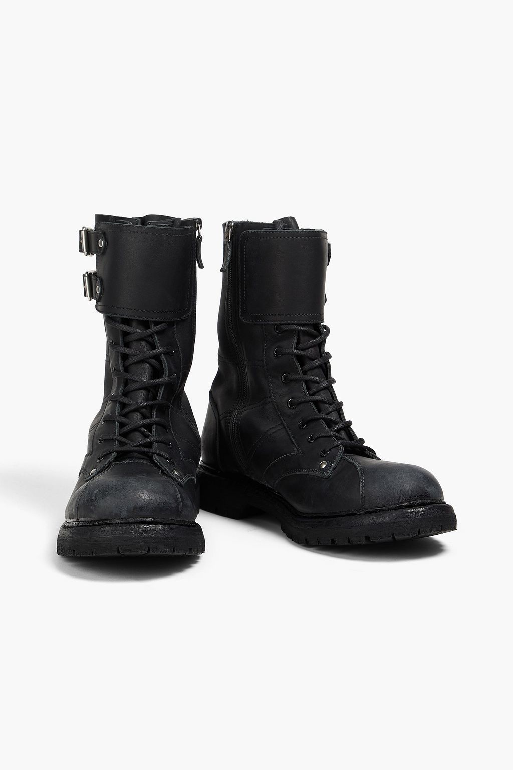 GUCCI Distressed leather boots