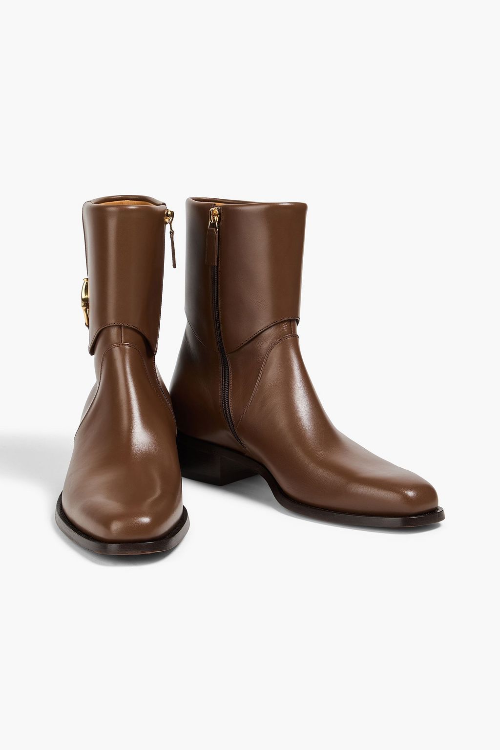 GUCCI Embellished leather boots