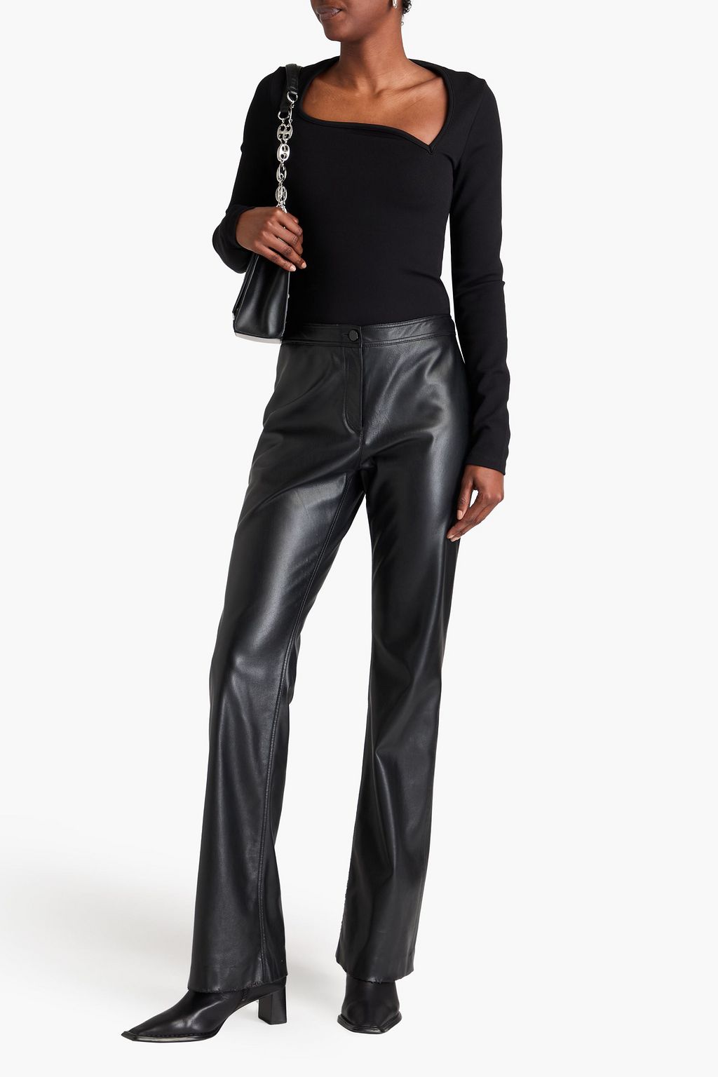 GOLDSIGN Esme asymmetric jersey bodysuit