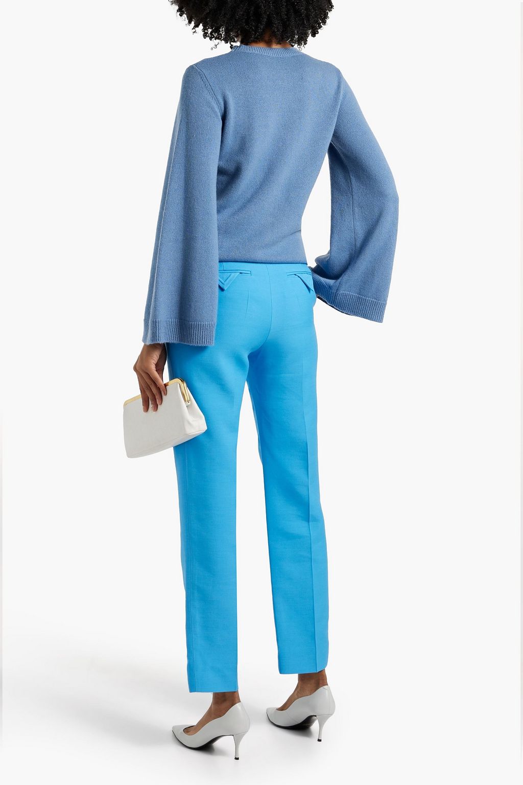 VALENTINO GARAVANI Wool and silk-blend crepe straight-leg pants