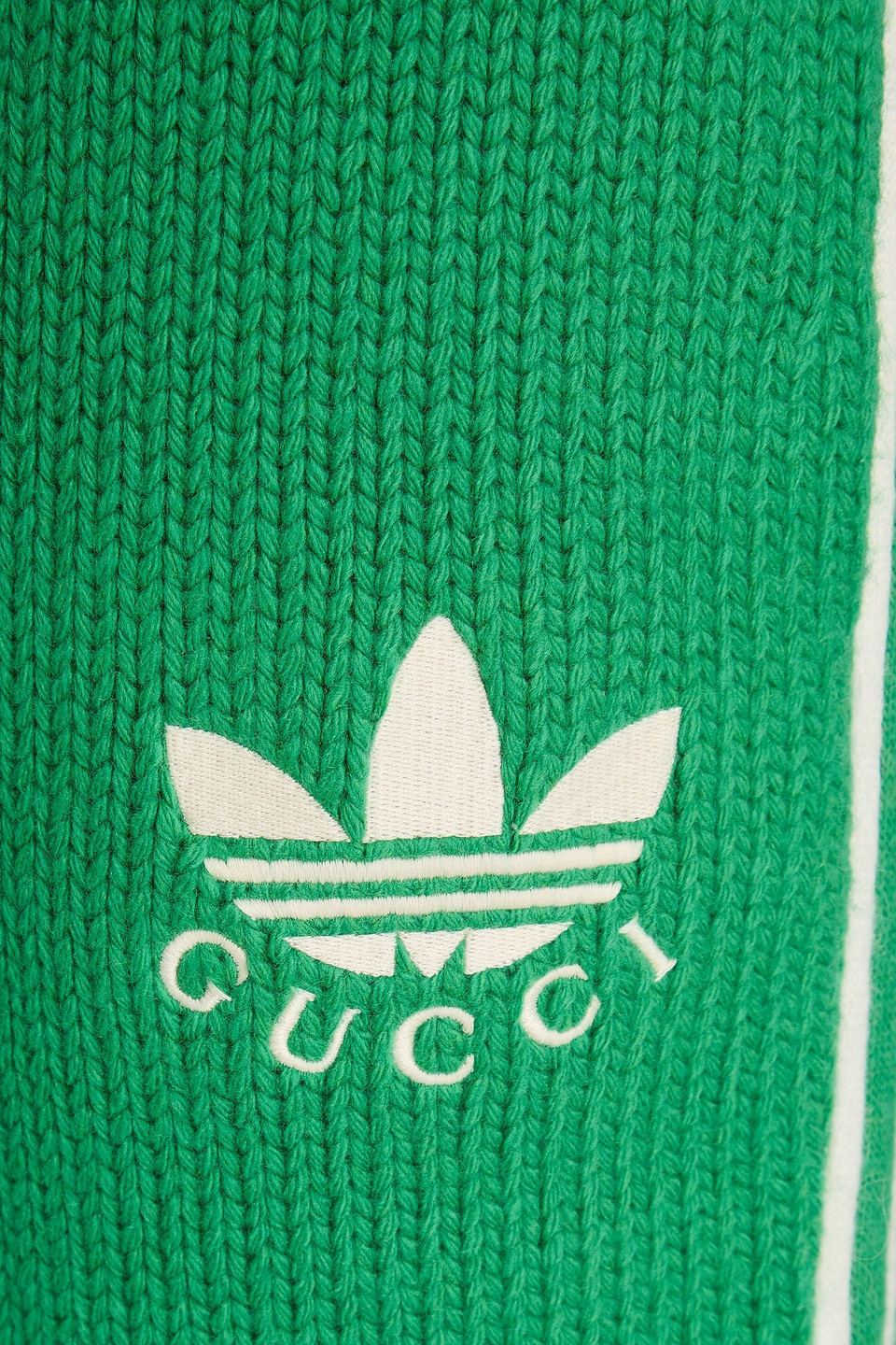 ADIDAS ORIGINALS EMBROIDERED WOOL SWEATPANTS