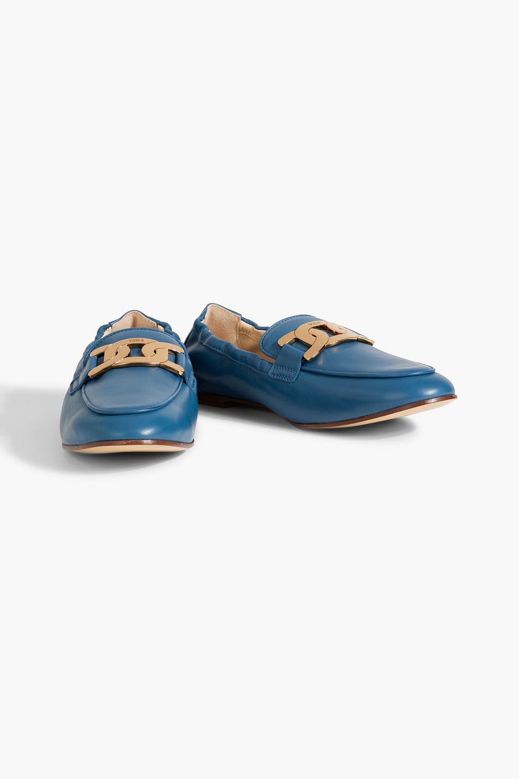 TOD'S Bow-detailed fringed glossed-leather loafers | THE OUTNET TOD'S Bow-detailed fringed glossed-leather loafers | THE OUTNET