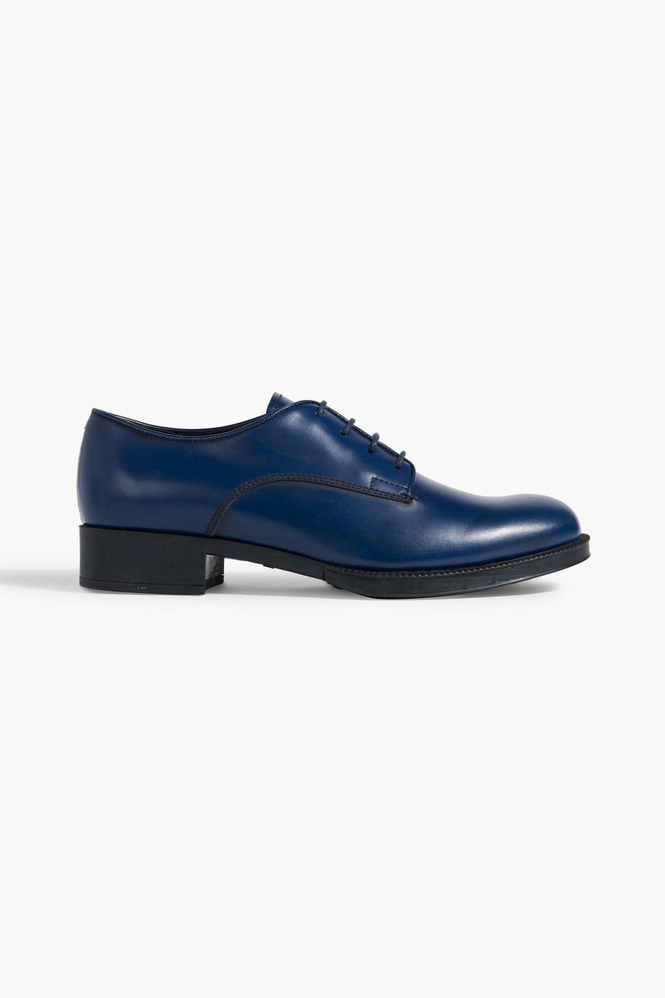 Tod's Leather Brogues In Indigo