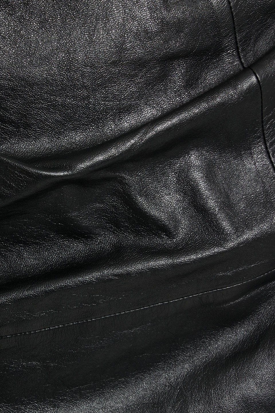 Acne Studios Wrap-effect Leather Dress In Black