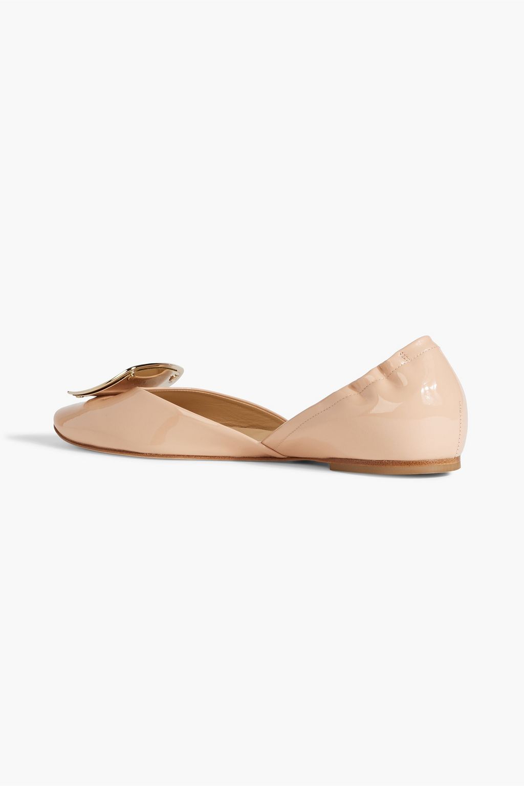 ROGER VIVIER Ballerine buckle-embellished patent-leather flats