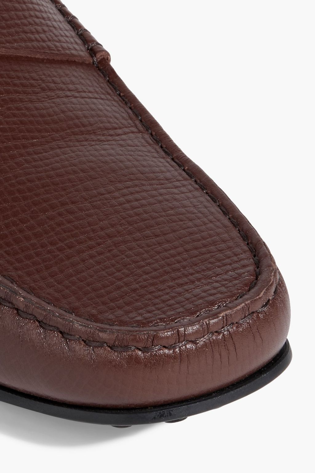 TOD'S Pebbled-leather loafers