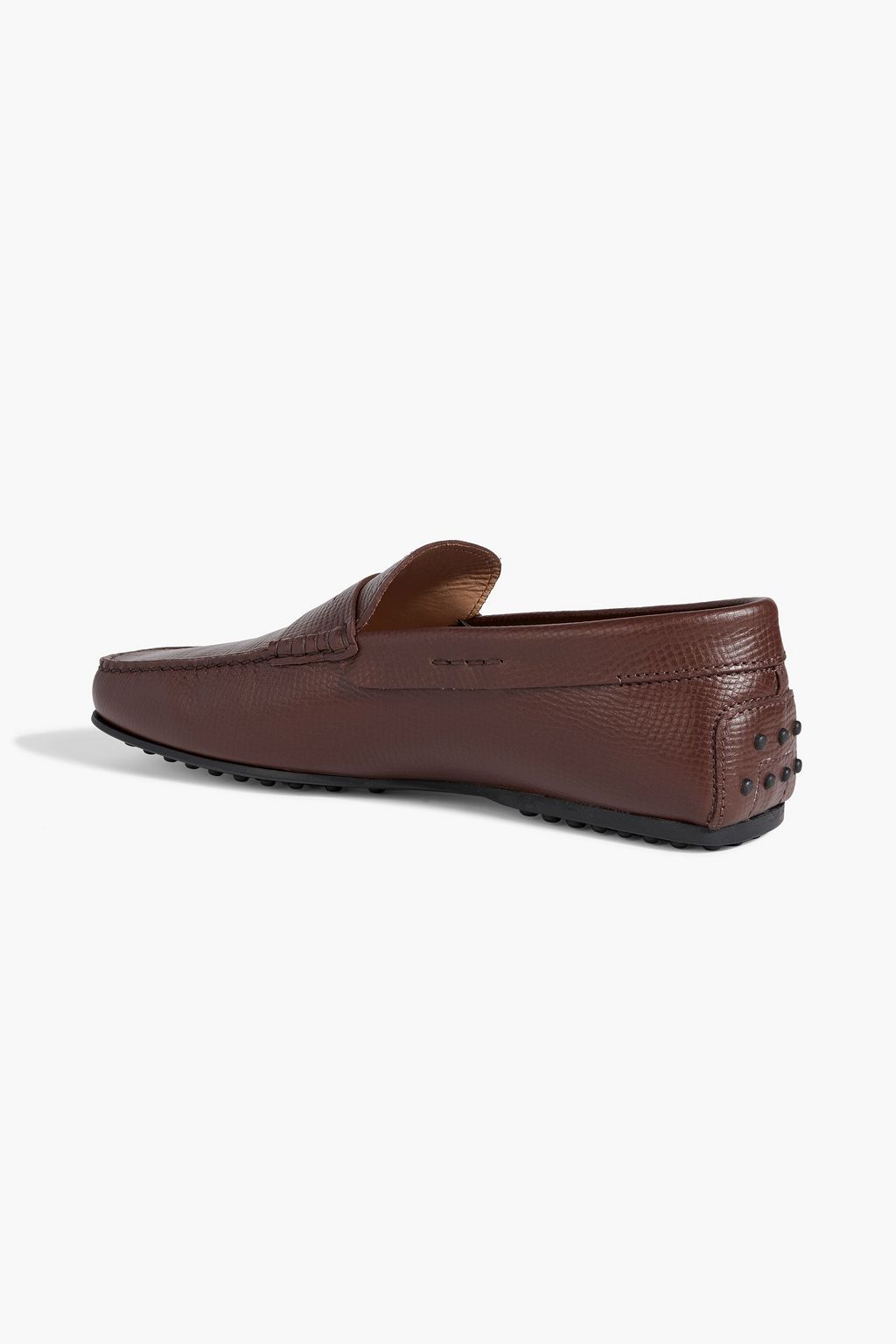 TOD'S Pebbled-leather loafers