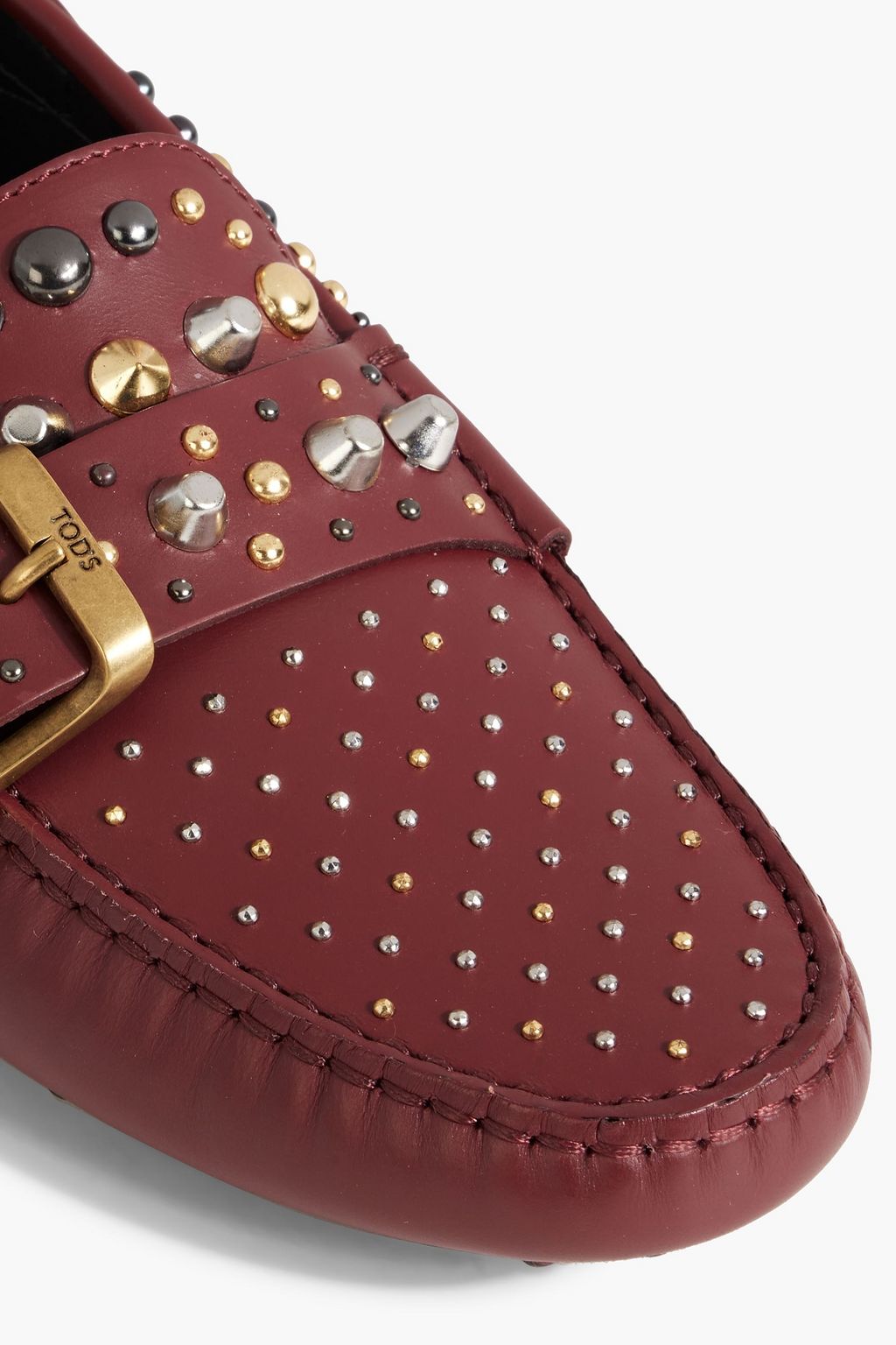 TOD'S Gommino studded leather loafers