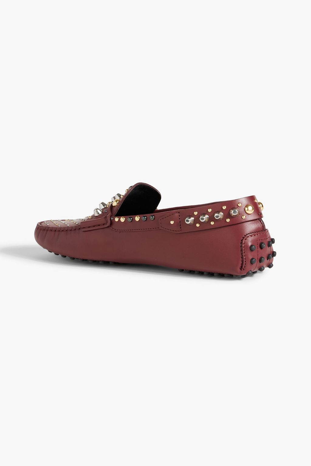 TOD'S Gommino studded leather loafers
