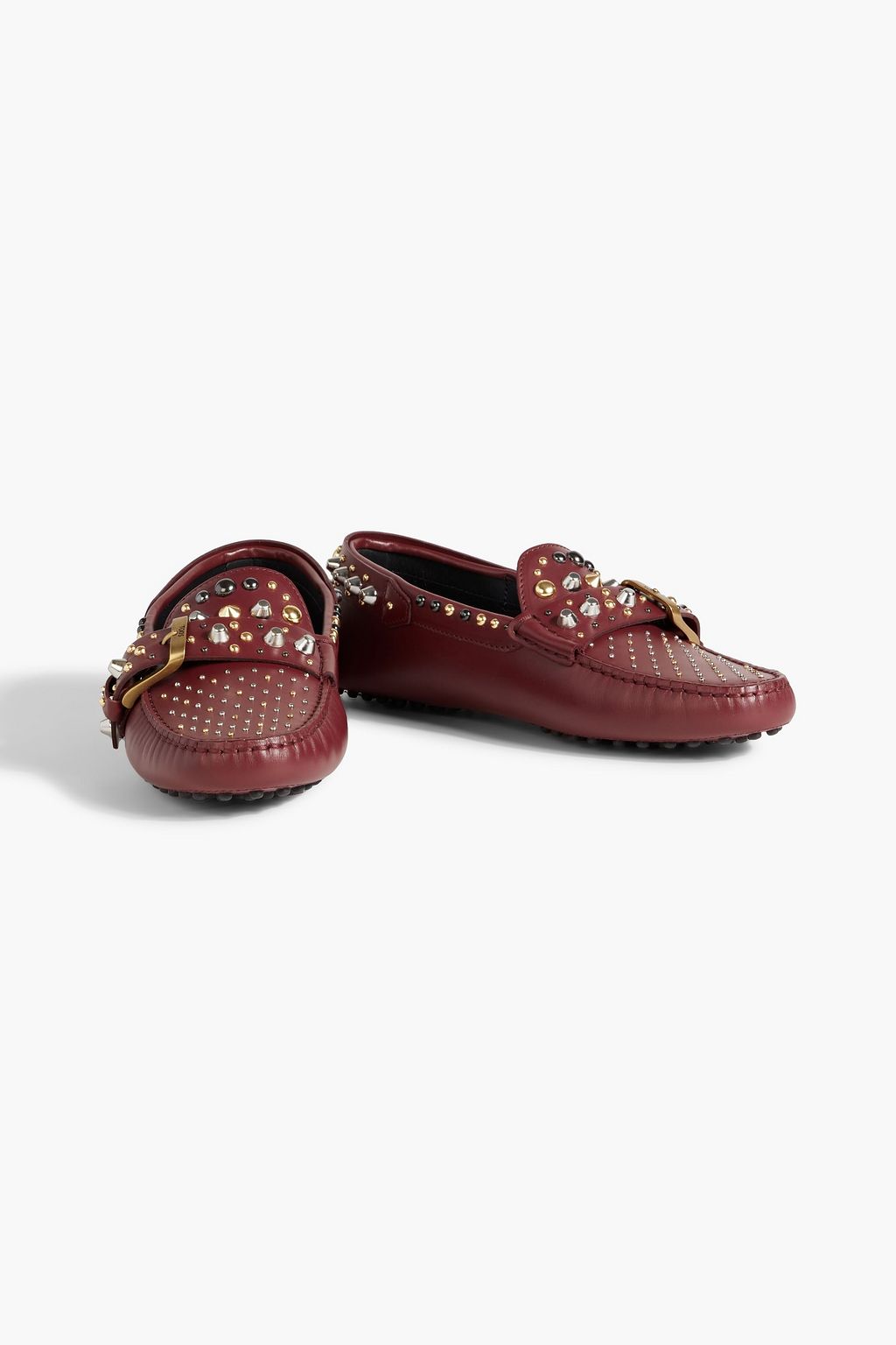 TOD'S Gommino studded leather loafers