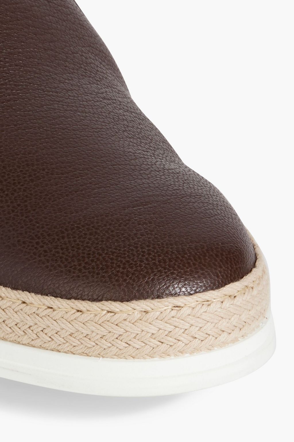 TOD'S Pebbled-leather slip-on sneakers