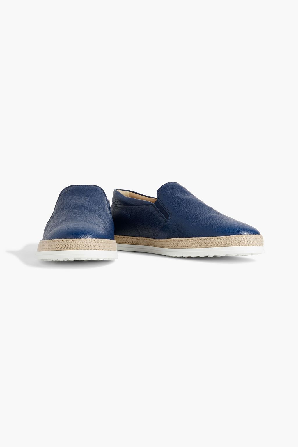 TOD'S Pebbled-leather slip-on sneakers